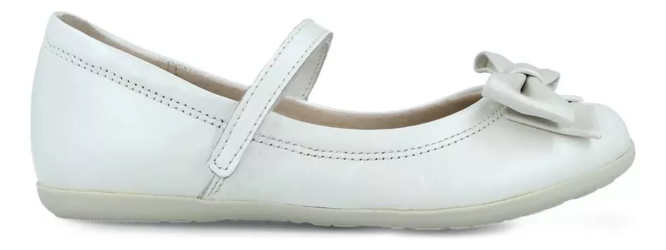 Flats Coqueta 123200-y Niña Piel Balerina Casual Perla