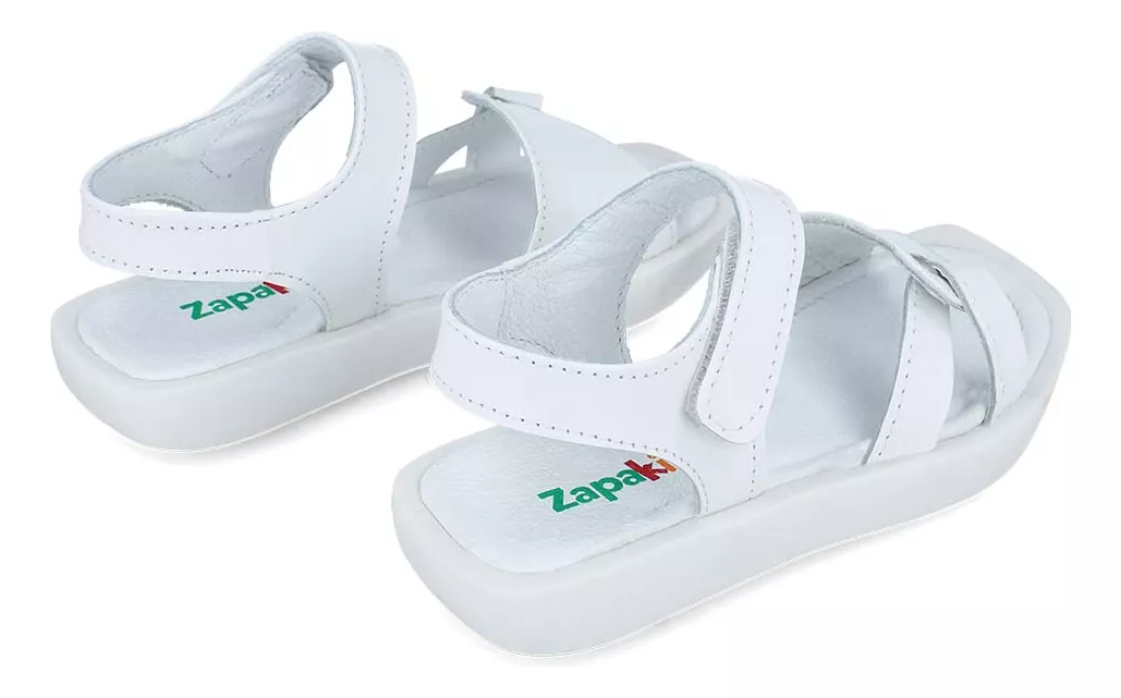 Foto 5 pulgar | Sandalias Huaraches Zapakids 93755-cx1 Zapatos Niña Piel Blanco