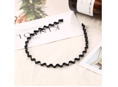 Foto 5 | Horquilla Xtellar Antideslizante Unisex Con Ondas Diadema De Moda Negro Simop B00076