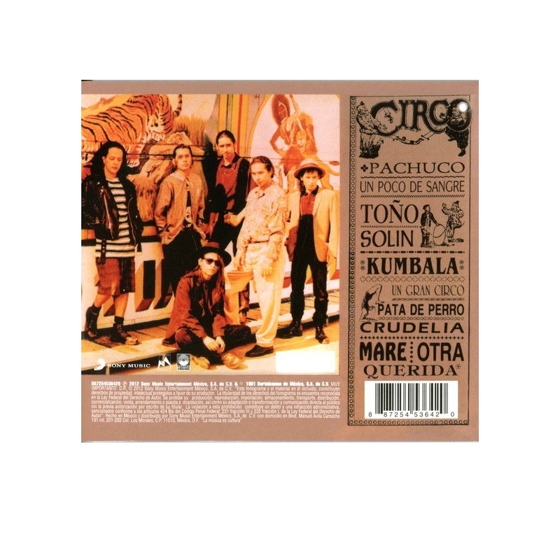 Foto 3 pulgar | El Circo - Maldita Vecindad - Disco Cd - Nuevo Sony Music