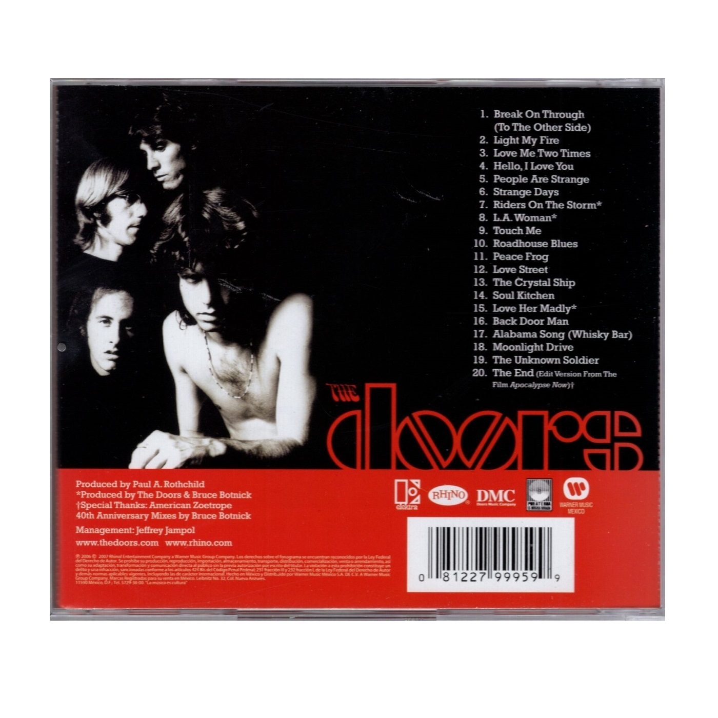 Foto 2 | Álbum The Very Best Of The Doors 40 Aniversario