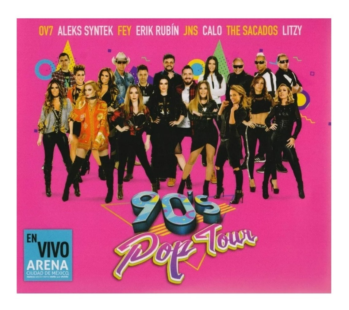 2 CDs más DVD Sony Music 90's Pop Tour Volumen 1