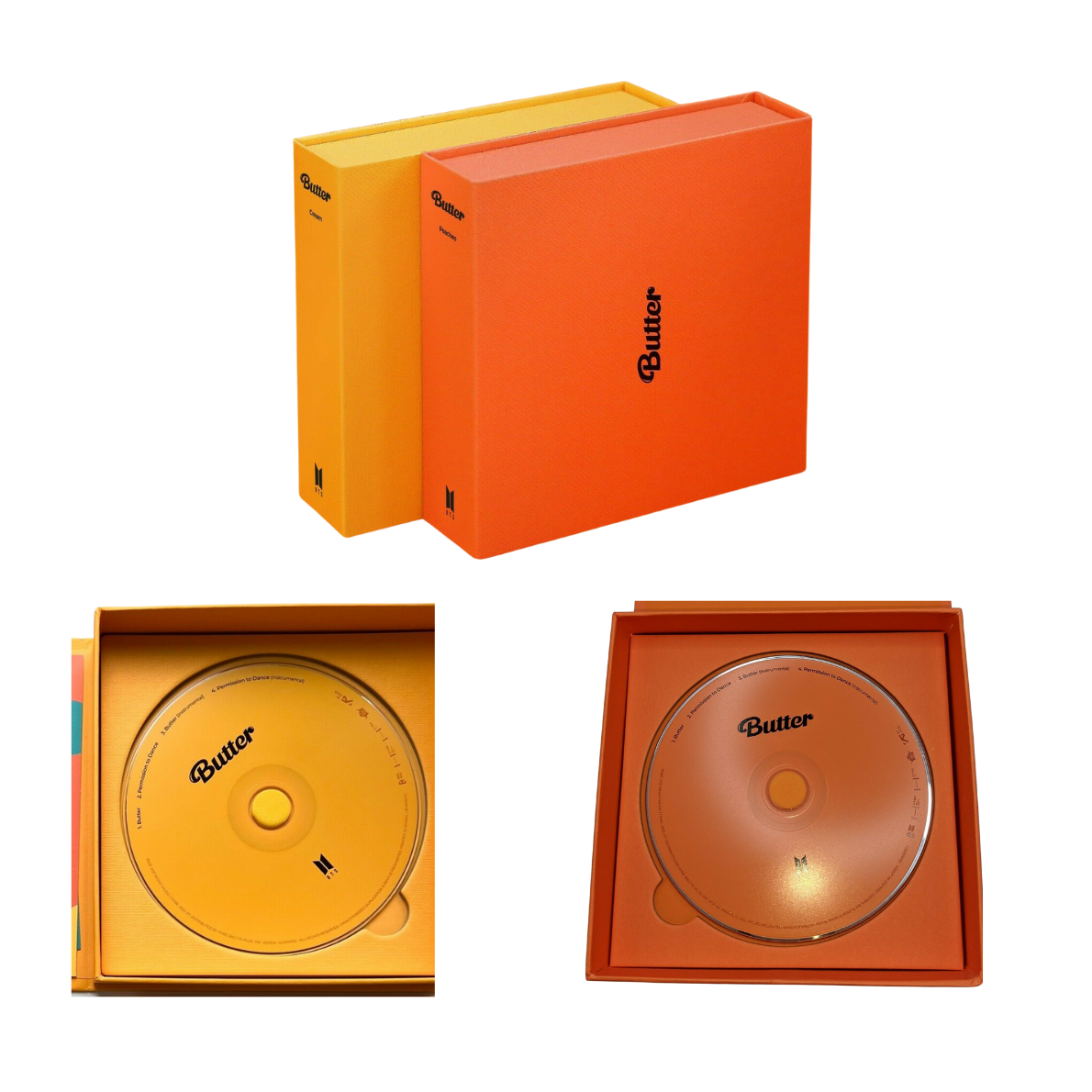 Álbum Bts Butter Ver. Amarilla y Naranja con Poster de 1 m