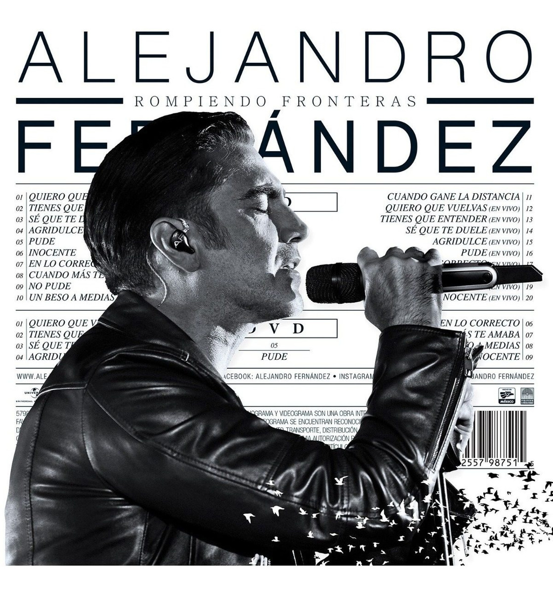 Foto 1 | CD más DVD Universal Music Rompiendo Fronteras Deluxe Alejandro Fernández