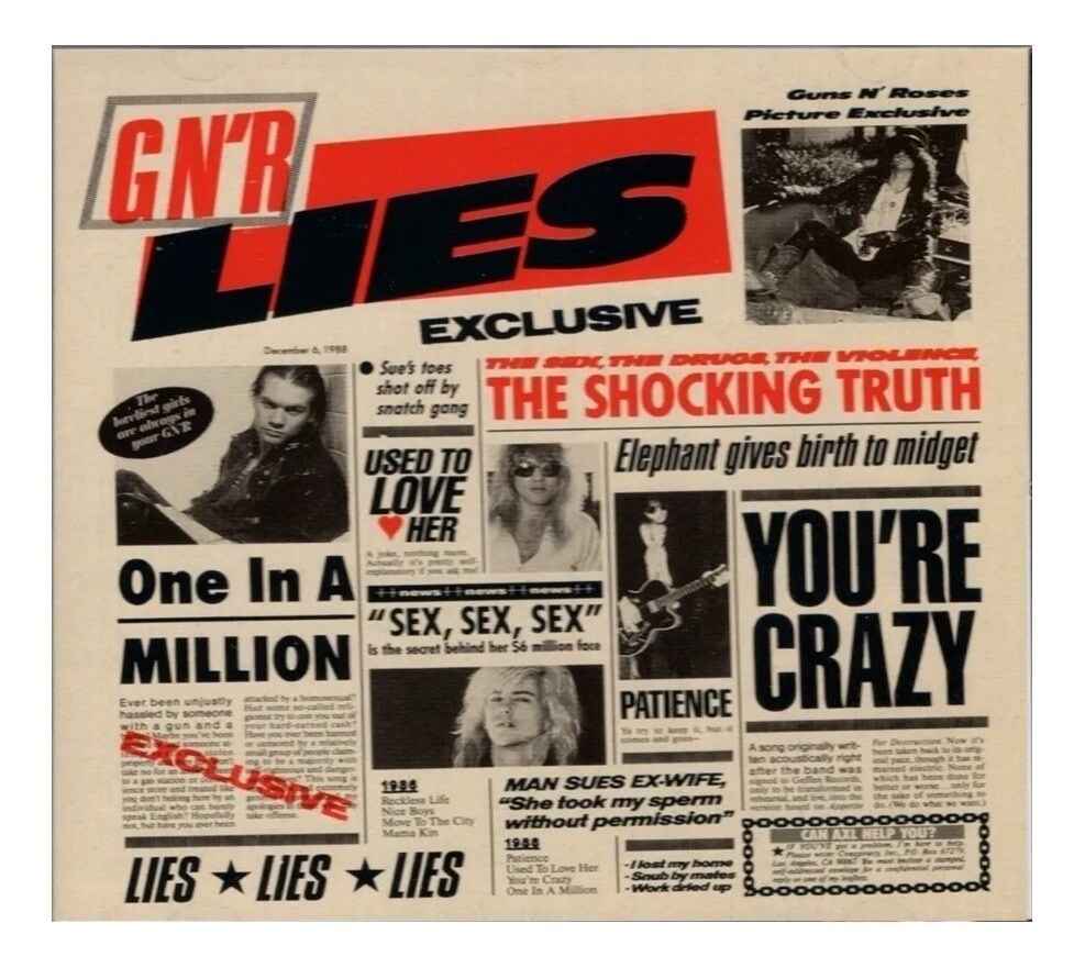 Guns N Roses - G N R Lies - Disco Cd Universal Music | Coppel.com