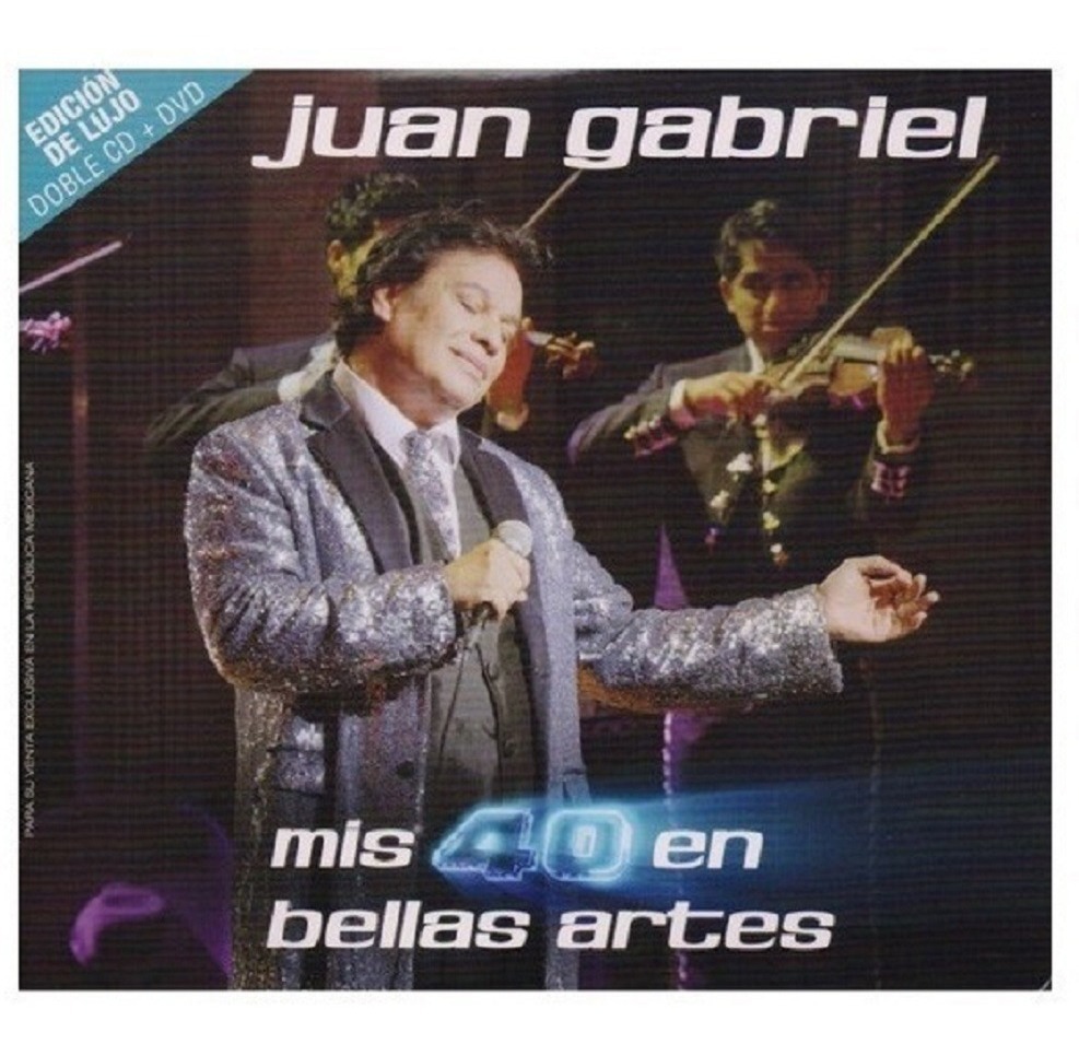 2 CD más DVD Universal Music Mis 40 en Bellas Artes de Juan Gabriel