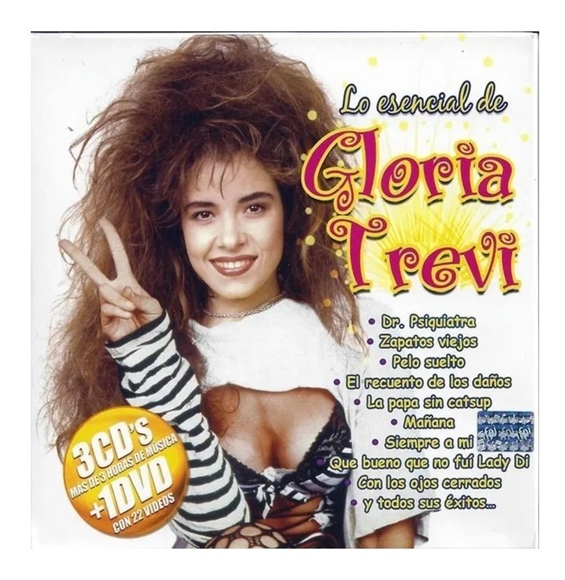 3 CDs más DVD Sony Music Gloria Trevi Lo Esencial De Gloria Trevi