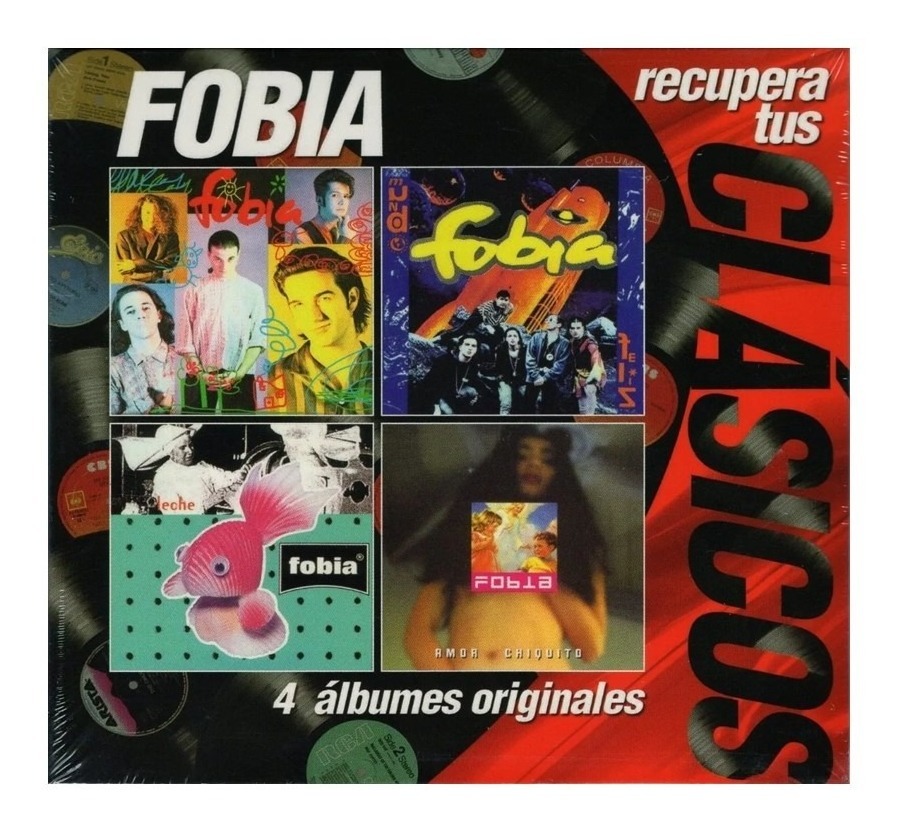 4 Discos CD Sony Music Recupera Tus Clásicos de Fobia