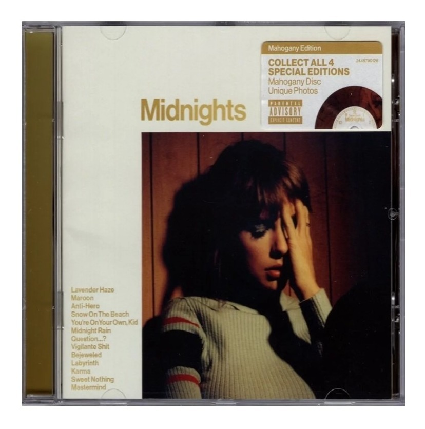 Foto 2 pulgar | CD Taylor Swift Midnights Mahogany Edition