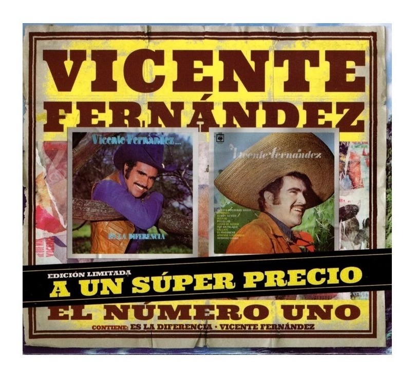 2 CD Sony Music Vicente Fernández Es La Diferencia + Me Está Esperando María