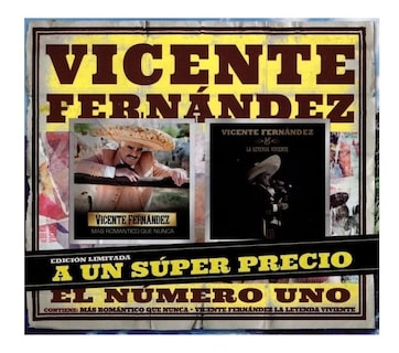 Foto 1 | 2 CD Sony Music Vicente Fernández Más Romántico que Nunca + Leyenda Viviente