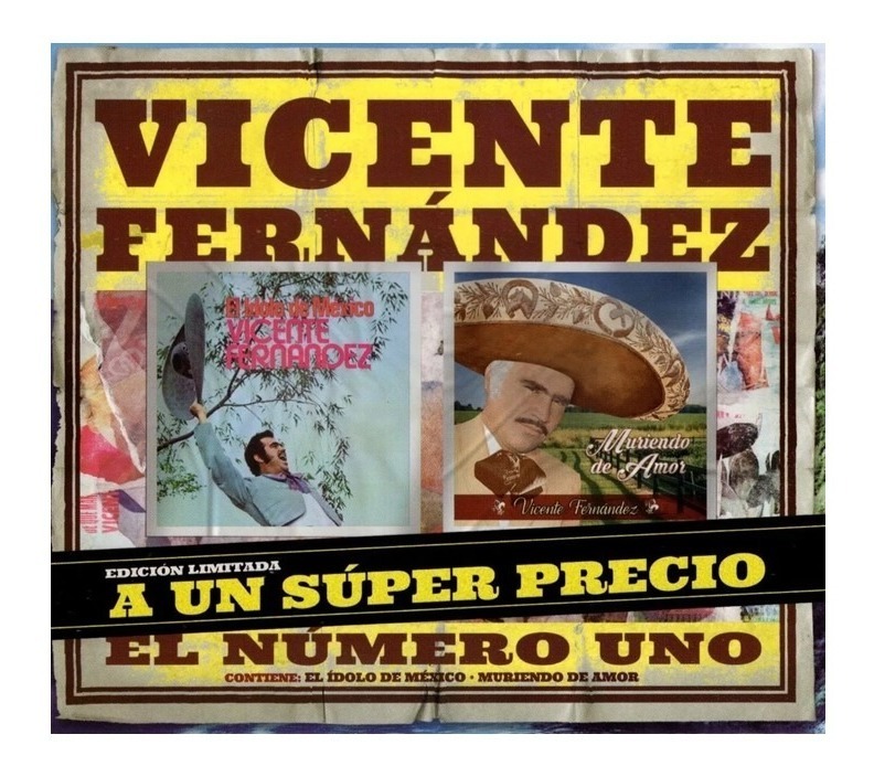 Foto 2 pulgar | 2 CDS Sony Music Vicente Fernández El Ídolo de México & Muriendo de Amor