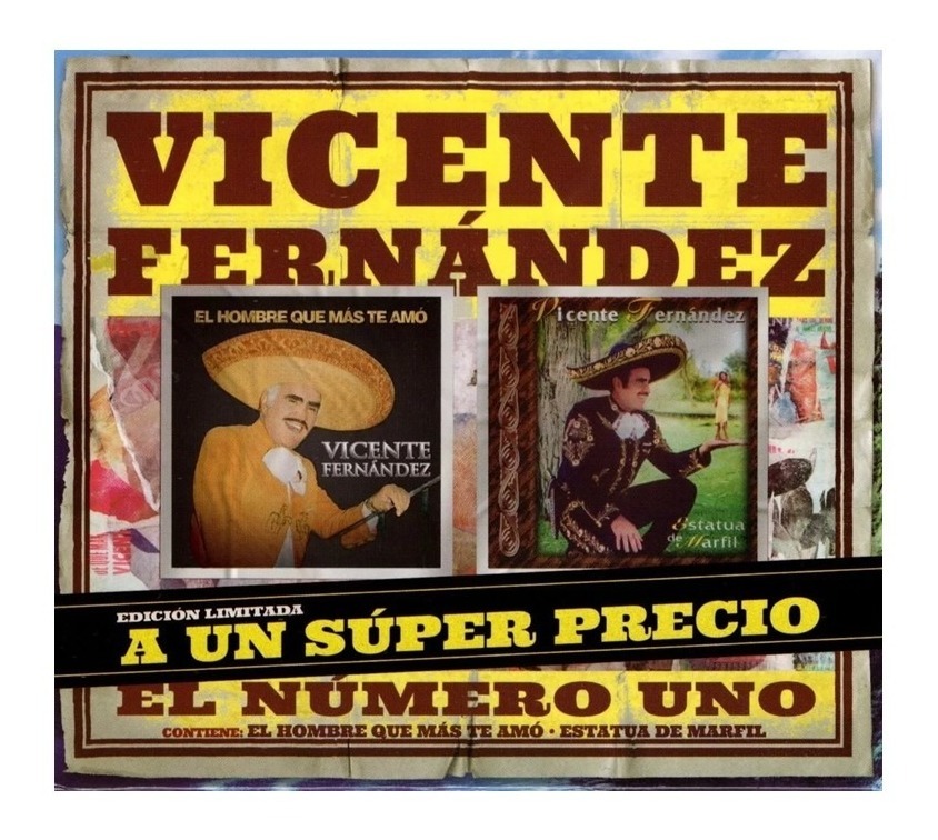 Foto 2 pulgar | 2 CD + DVD Vicente Fernández El Hombre que más te Amó + Estatua de Marfil