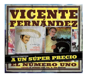 Foto 1 | 2 Cd y Dvd Vicente Fernández El Numero 1 Vol 2 & Mis Duetos