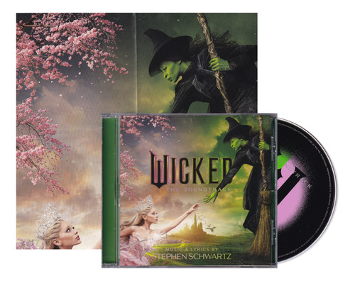 Foto 2 pulgar | Wicked Soundtrack Ariana Grande Stephen Schwartz Póster + Cd