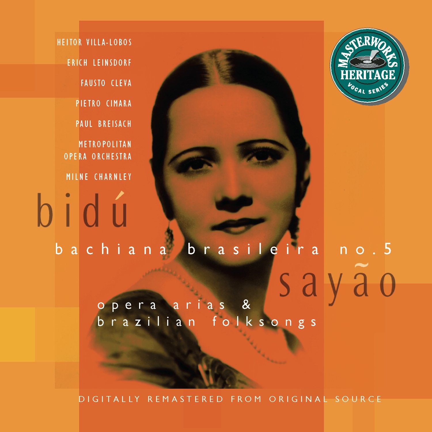 Cd Sony Bidu Sayao Opera Arias Y Canciones Populares Brasileñas - Venta Internacional.
