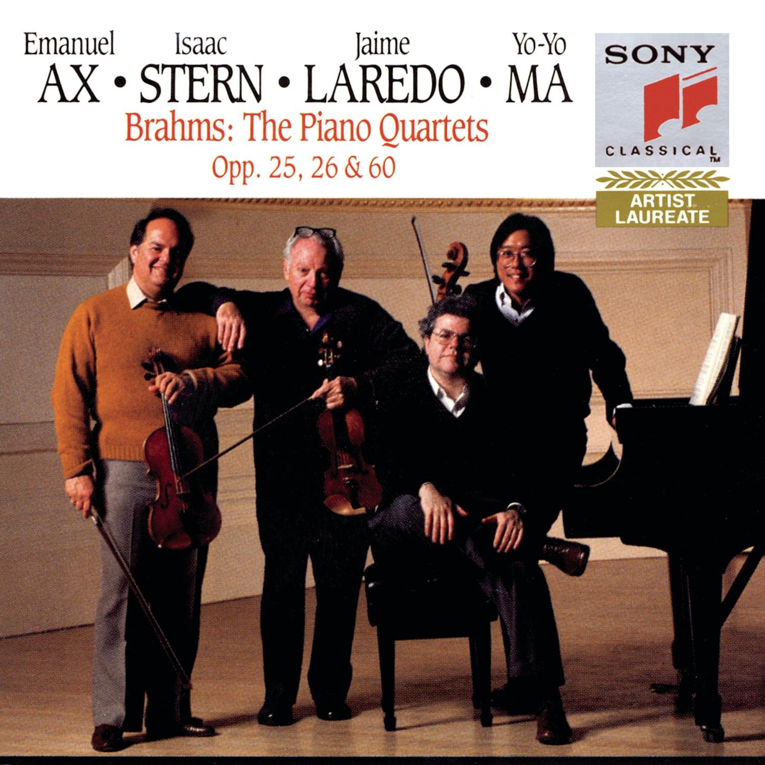 Cd Brahms Los Cuartetos Con Piano, Opp. 25, 26 Y 60 - Sony - Venta Internacional.