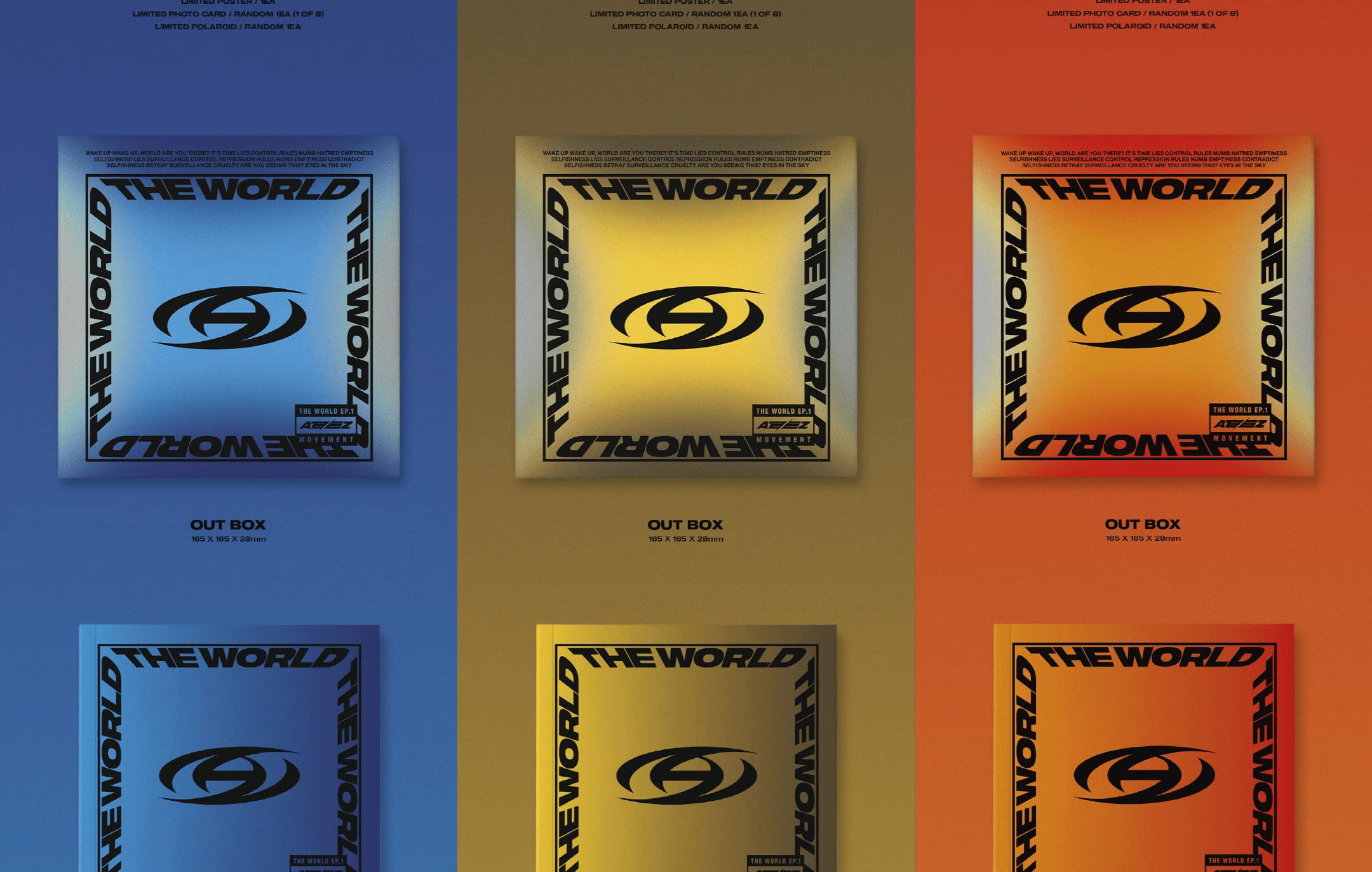 Foto 3 | Álbum Ateez The World Ep.1: Movement 3 Version Set Cd+póster - Venta Internacional.