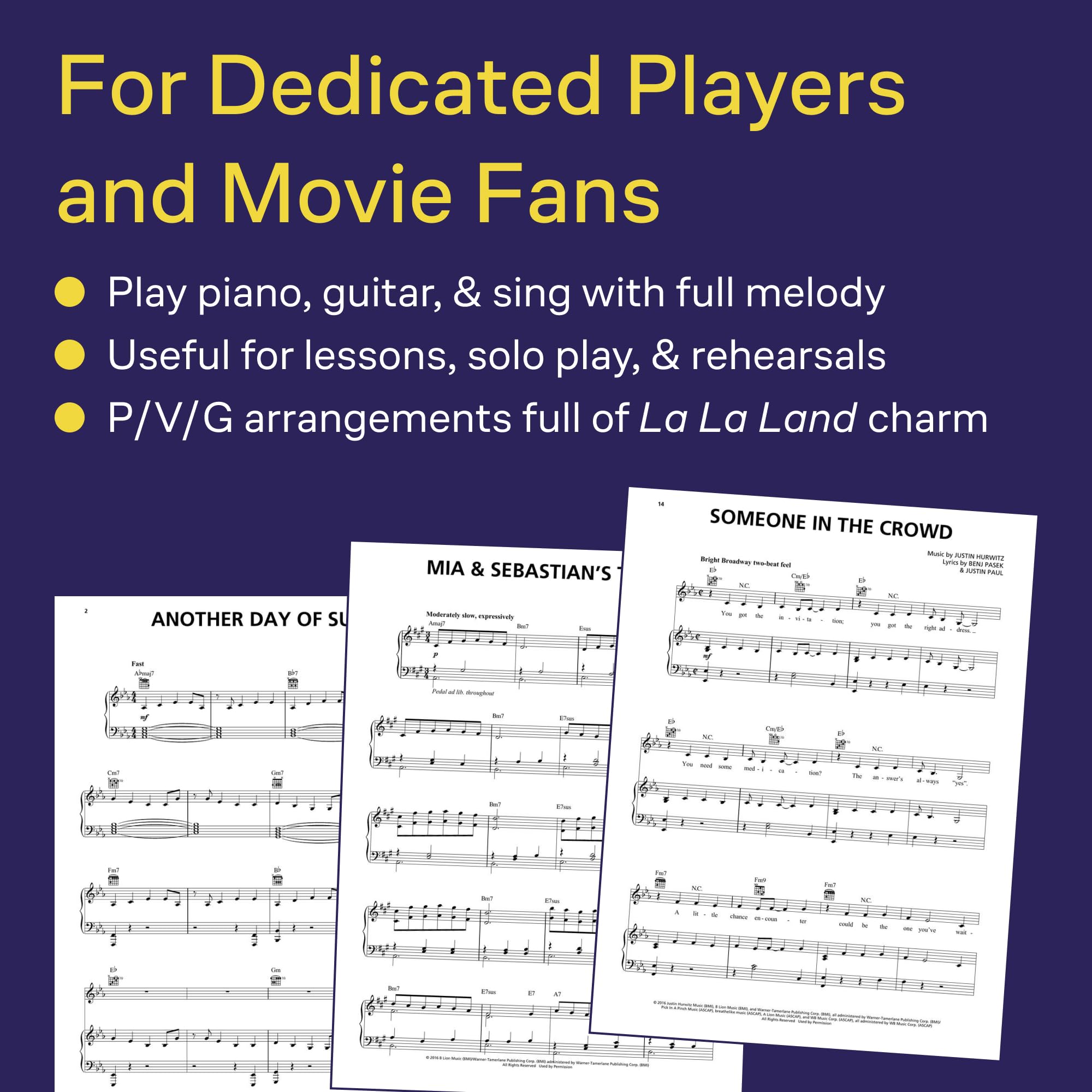 Foto 4 pulgar | Libro De Partituras Banda Sonora De Hal Leonard La La Land - Venta Internacional.