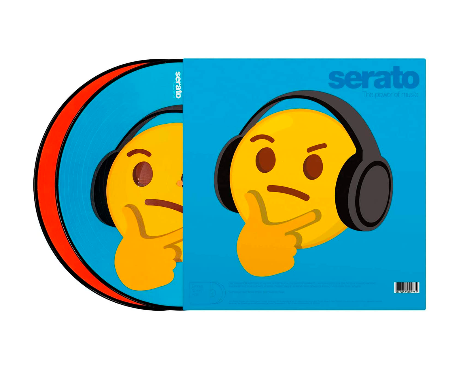 Foto 2 pulgar | Serato 2 X 12''  Emoji Series #4  Thinking/crying color Anaranjado