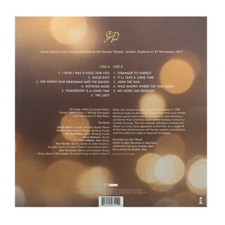 Foto 3 | Sandy Denny Gold Dust Live At The Royalty Rsd Lp Vinyl Island Records