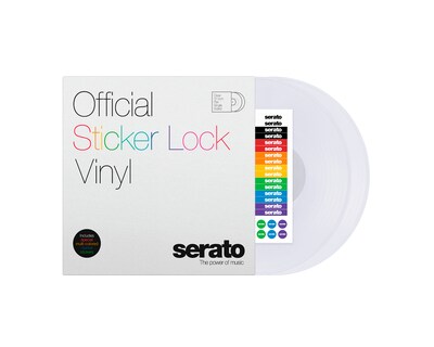 Foto 2 | Serato 2 X 12'' Sticker Lock Vinyl - One-sided Clear Par Transparente