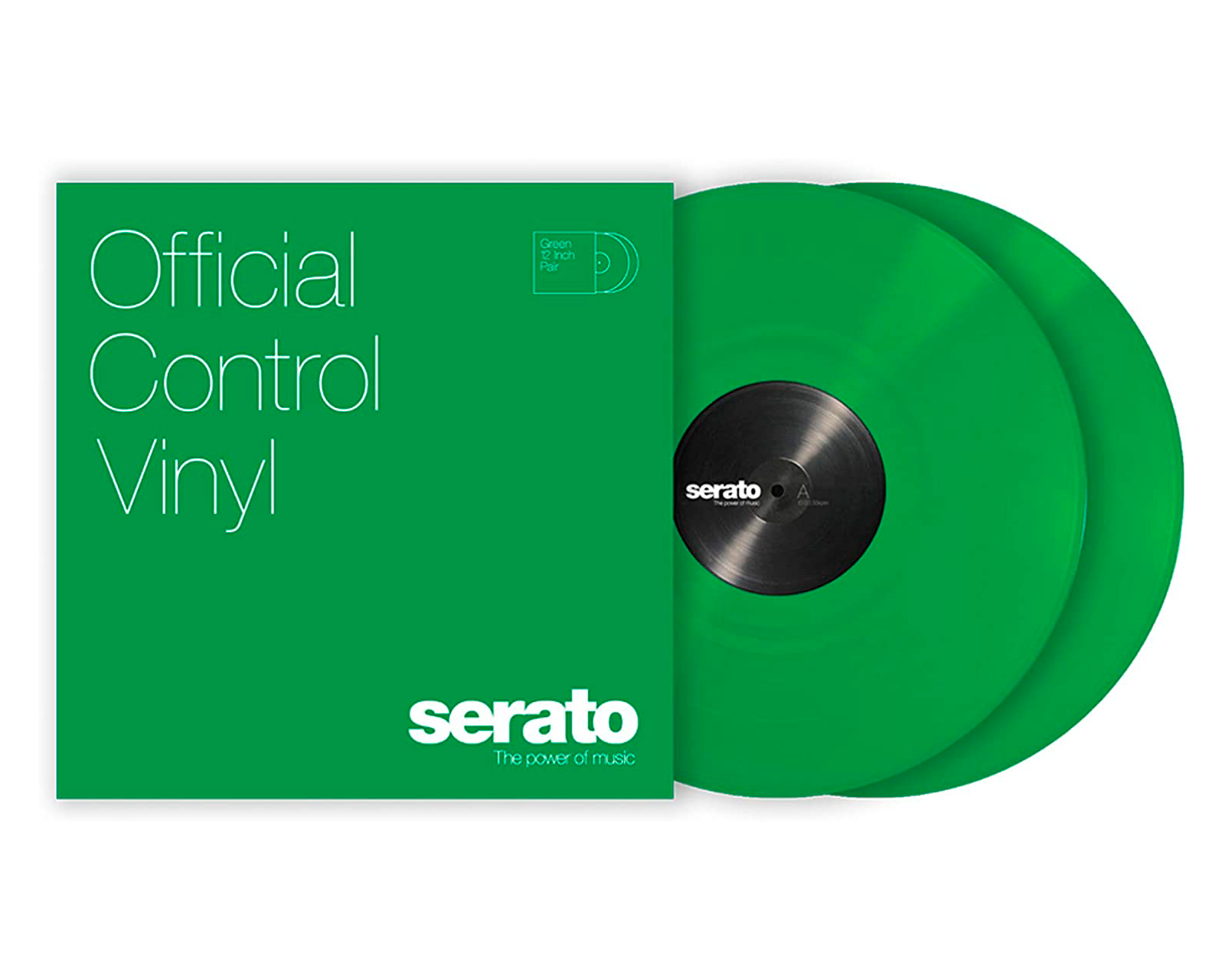 Foto 2 pulgar | Vinilo de Rendimiento Serato Performance Series Green color Verde 12" 2 Piezas