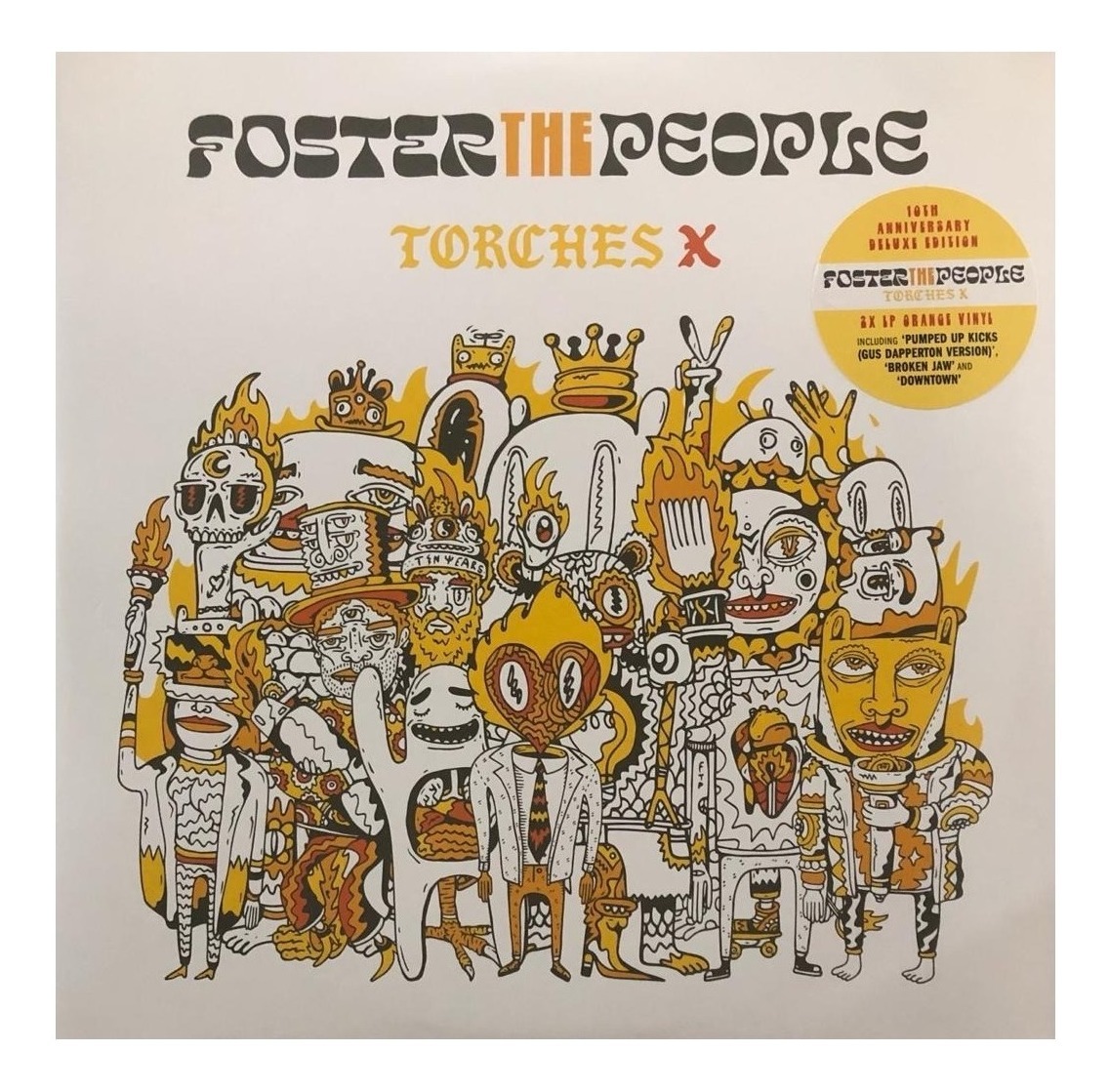 Foto 2 pulgar | Foster The People Torches X Deluxe 2 Lp Vinyl Naranja 12''