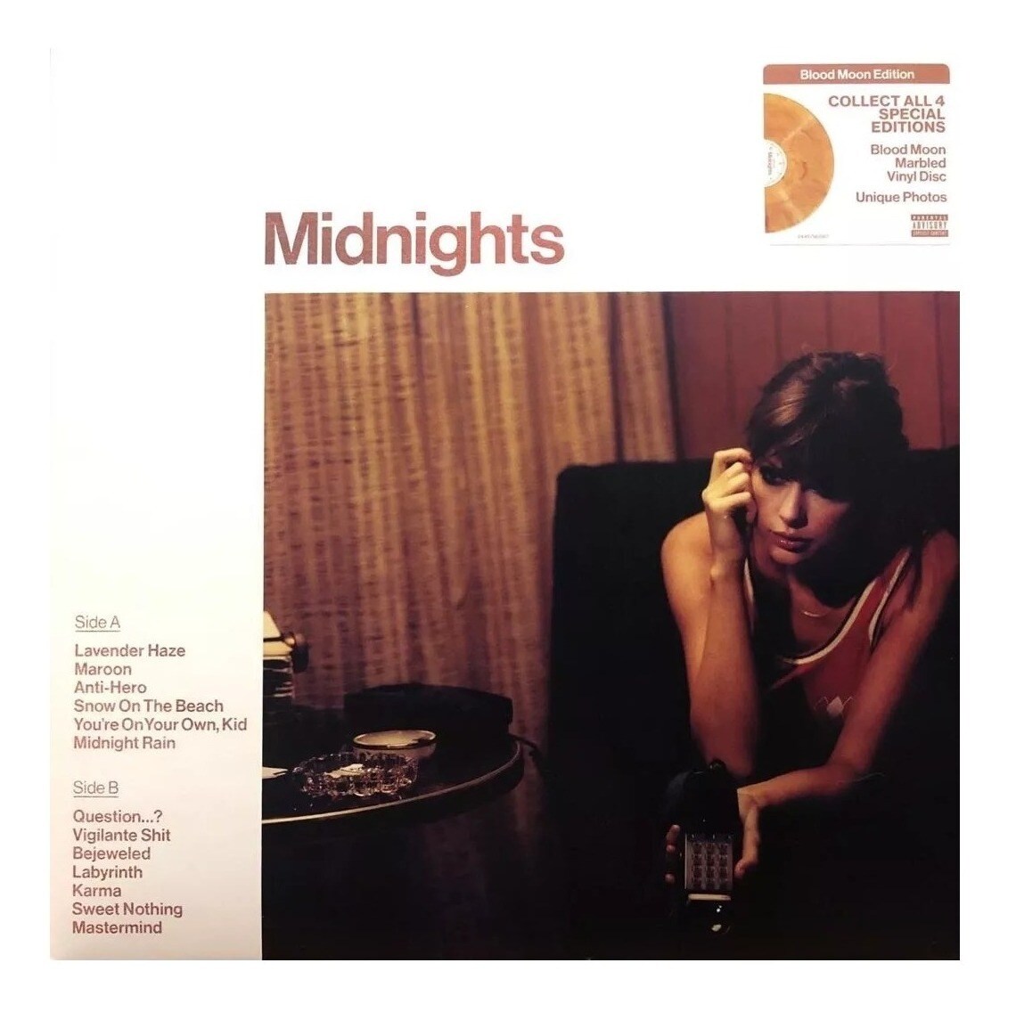 Lp Vinyl 12'' Taylor Swift Midnights  Blood Moon Edition $849
