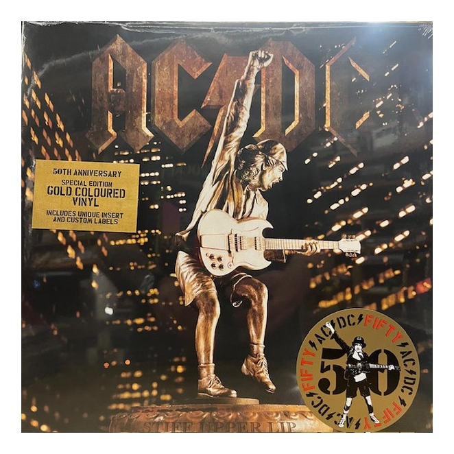 Foto 2 pulgar | Ac/dc Stiff Upper Lip 50th Anniversary Dorado Gold Lp Vinyl