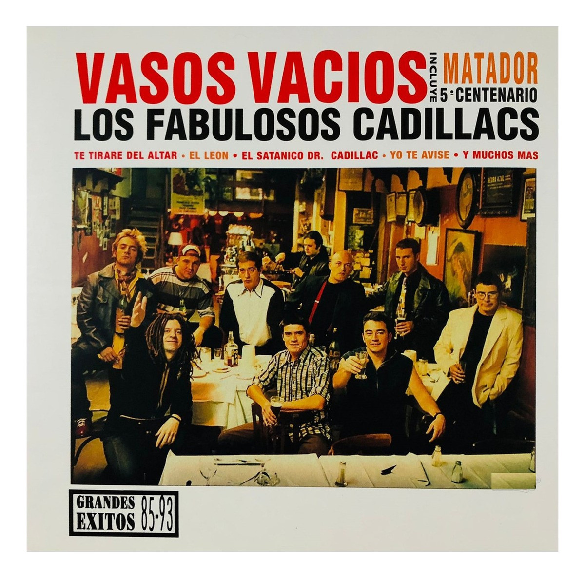 Foto 2 pulgar | Los Fabulosos Cadillacs Vasos Vacios 85 - 93 Rojo 2 Lp Viny