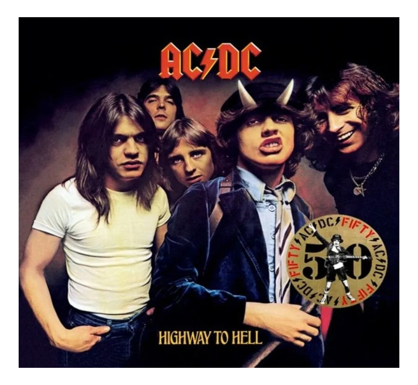 Foto 2 pulgar | Ac / Dc Highway To Hell 50th Anniversary Gold Lp Vinyl