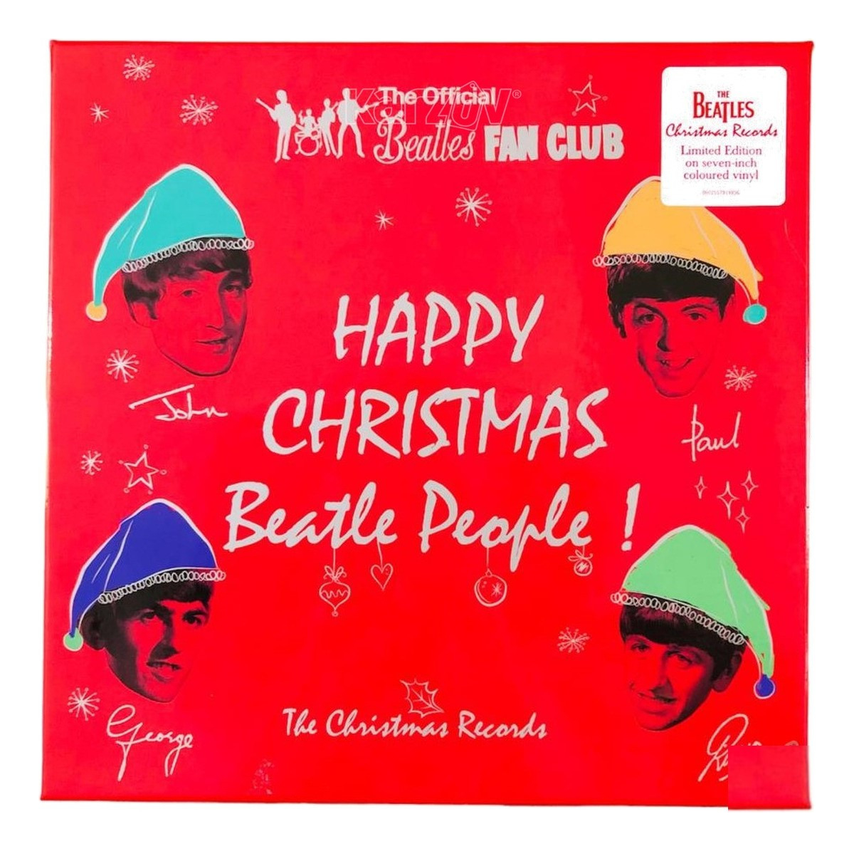 Foto 2 pulgar | The Beatles Happy Christmas Beatle People Box 7 Lp Vinyl