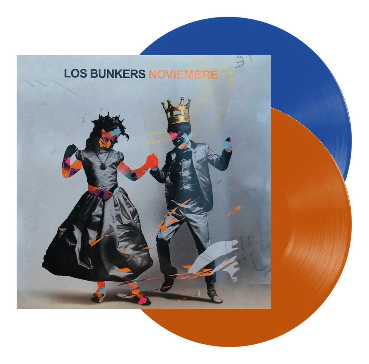 Foto 2 pulgar | Los Bunkers Noviembre Blue & Orange 2 Lp Vinyl