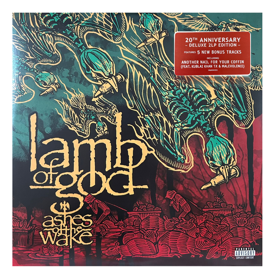 Lamb Of God Ashes Of The Wake 20th Anniversary 2 Lp Vinyl