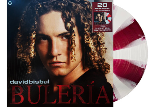 Foto 2 pulgar | Lp Vinyl David Bisbal Bulería 20th Aniversario Red & White