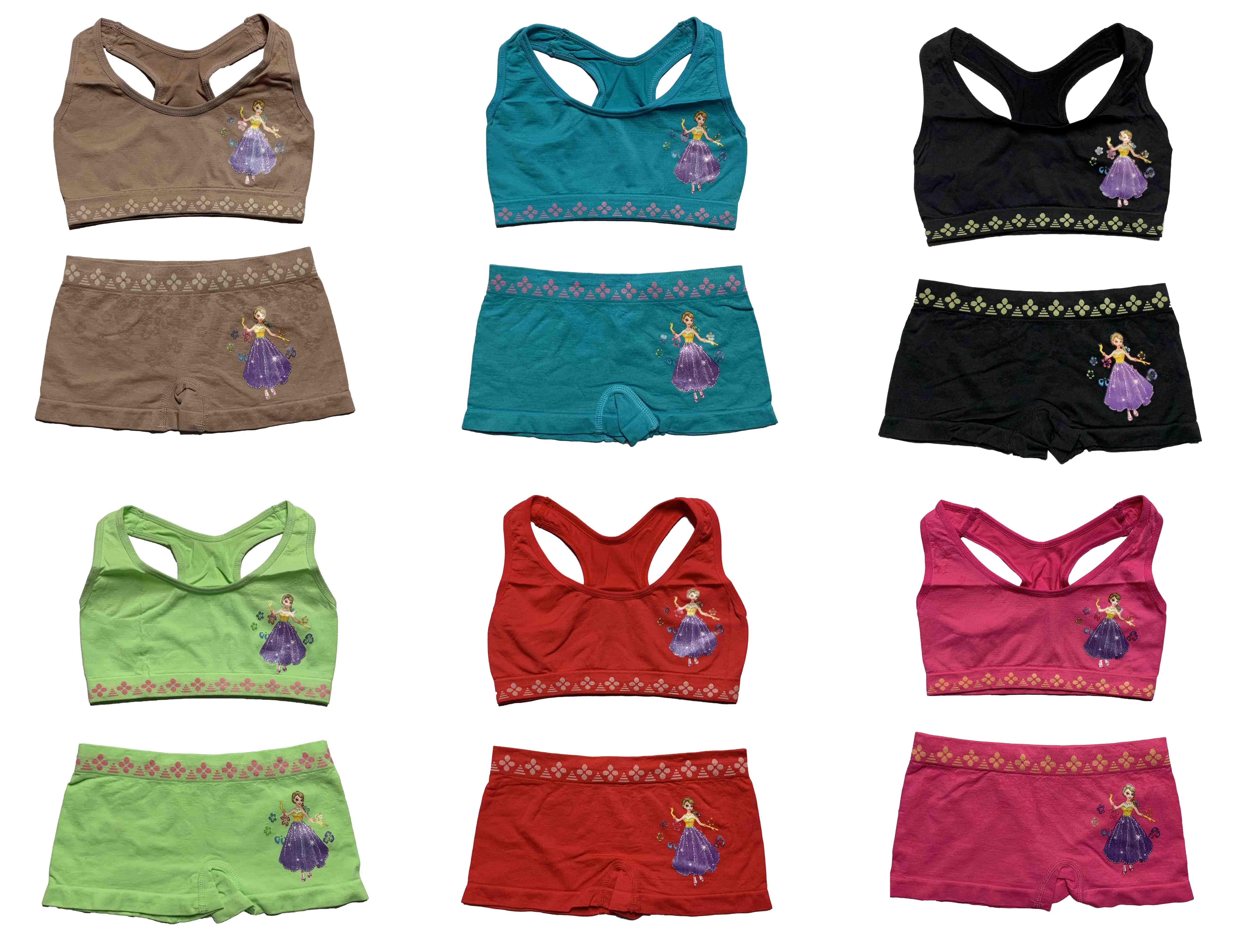 Paquete 6 Coordinados Niña con Divertidos Diseños Set Boxer y Top Oh My Girl Multicolor