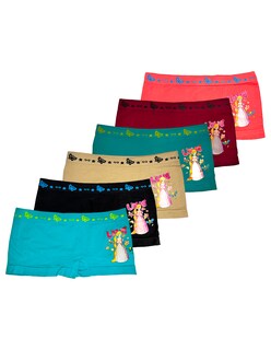 Foto 1 | Paquete 6 Bóxers Niña con Divertidos Diseños Oh My Girl Multicolor