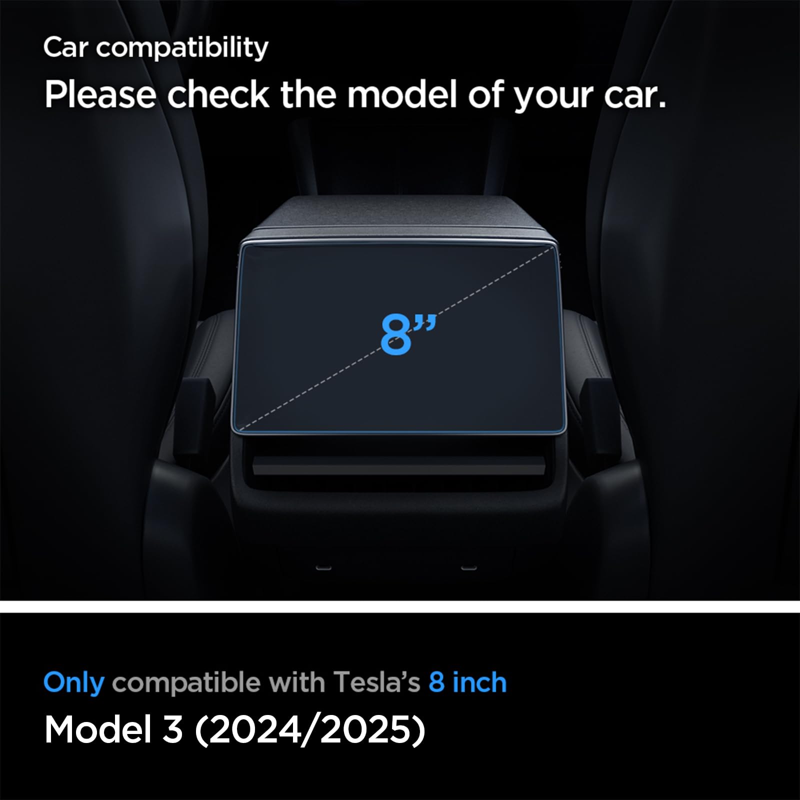 Foto 3 pulgar | Protector De Pantalla Spigen Glastr Slim Para Tesla Model 3 De 8 Pulgadas - Venta Internacional.