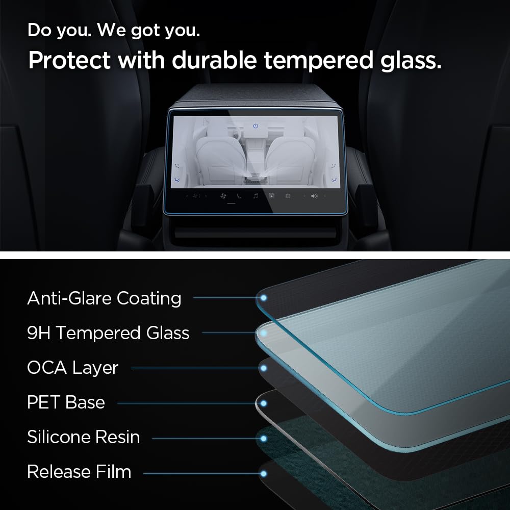 Foto 3 | Protector De Pantalla Spigen Glastr Slim Para Tesla Model 3 De 8 Pulgadas - Venta Internacional.