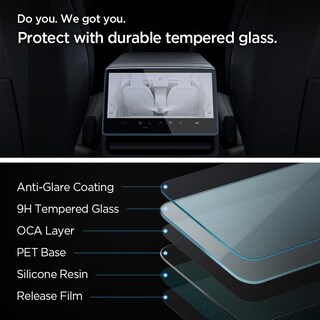 Foto 3 | Protector De Pantalla Spigen Glastr Slim Para Tesla Model 3 De 8 Pulgadas - Venta Internacional.