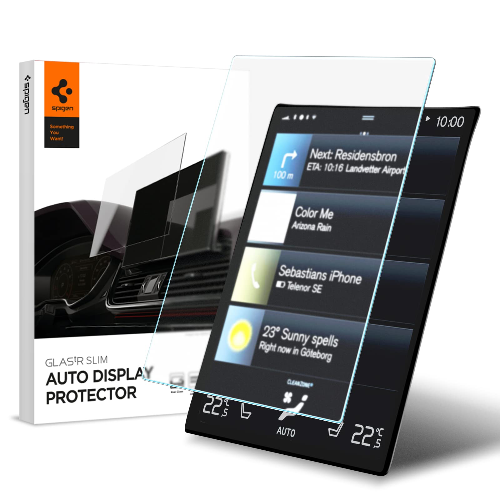 Foto 2 pulgar | Protector De Pantalla Spigen Glastr Slim Para Volvo Xc40, 60, 90 - Venta Internacional.
