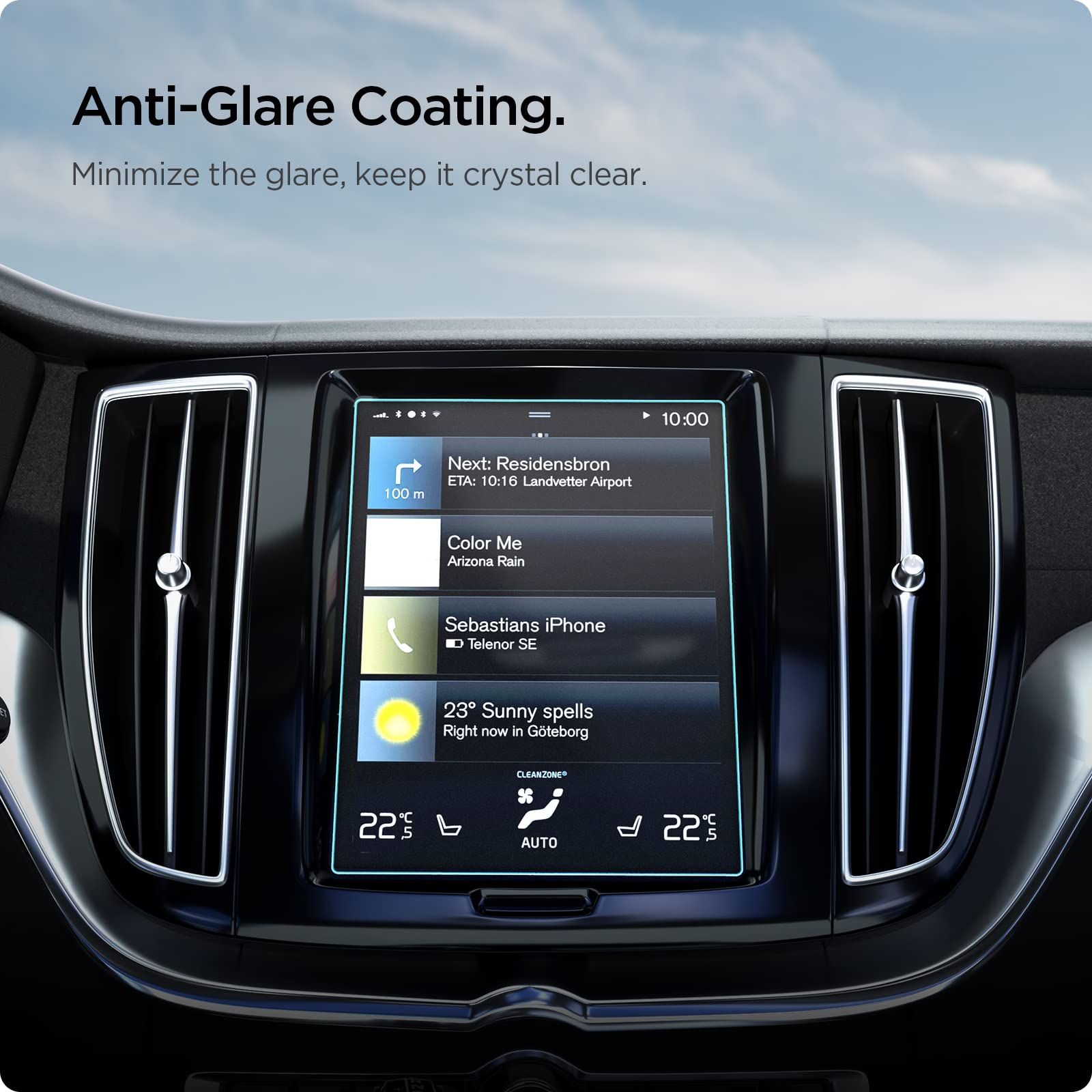 Foto 5 pulgar | Protector De Pantalla Spigen Glastr Slim Para Volvo Xc40, 60, 90 - Venta Internacional.