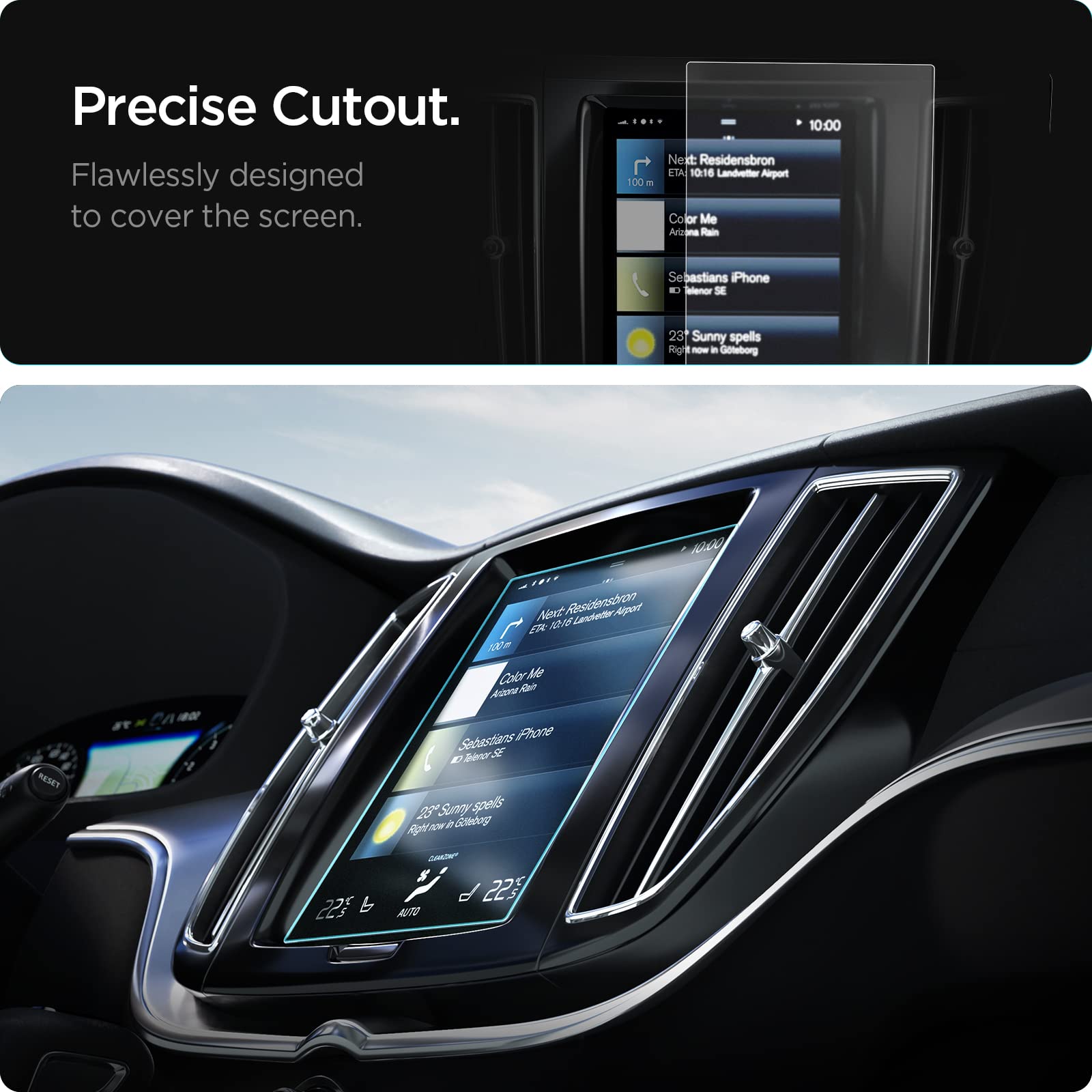 Foto 7 pulgar | Protector De Pantalla Spigen Glastr Slim Para Volvo Xc40, 60, 90 - Venta Internacional.