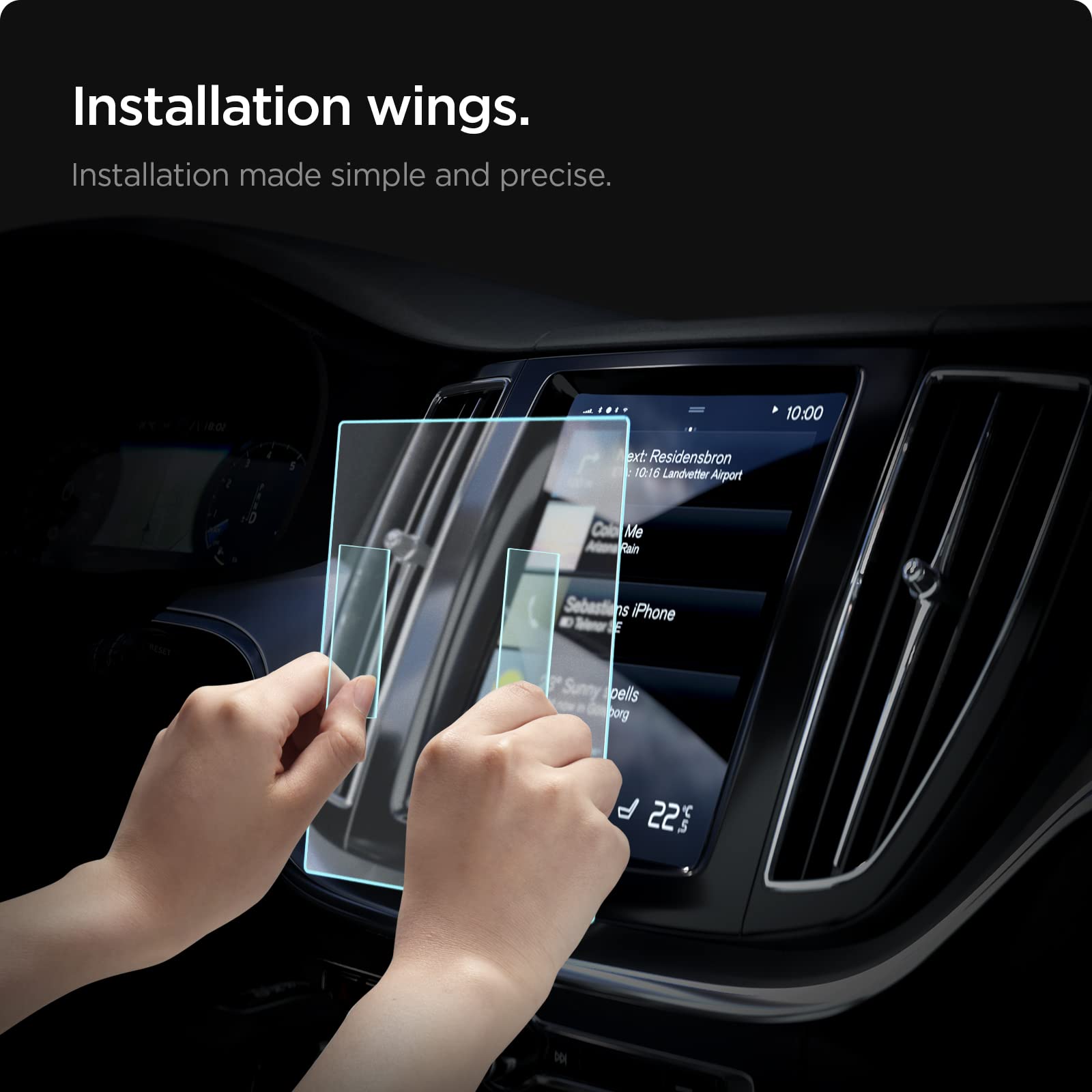 Foto 8 pulgar | Protector De Pantalla Spigen Glastr Slim Para Volvo Xc40, 60, 90 - Venta Internacional.