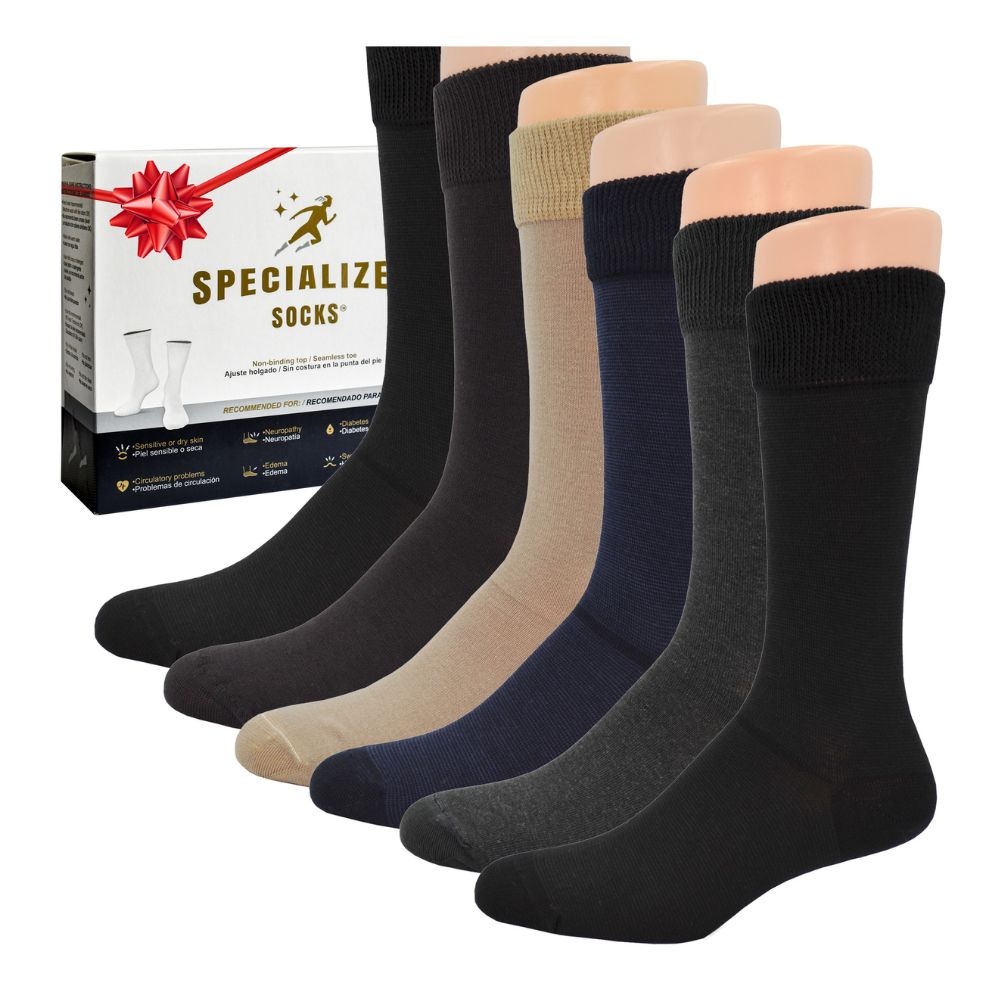 Foto 2 pulgar | Calcetín de Algodón Delgados Specialized Socks Colores surtidos 6 Pares para Hombre