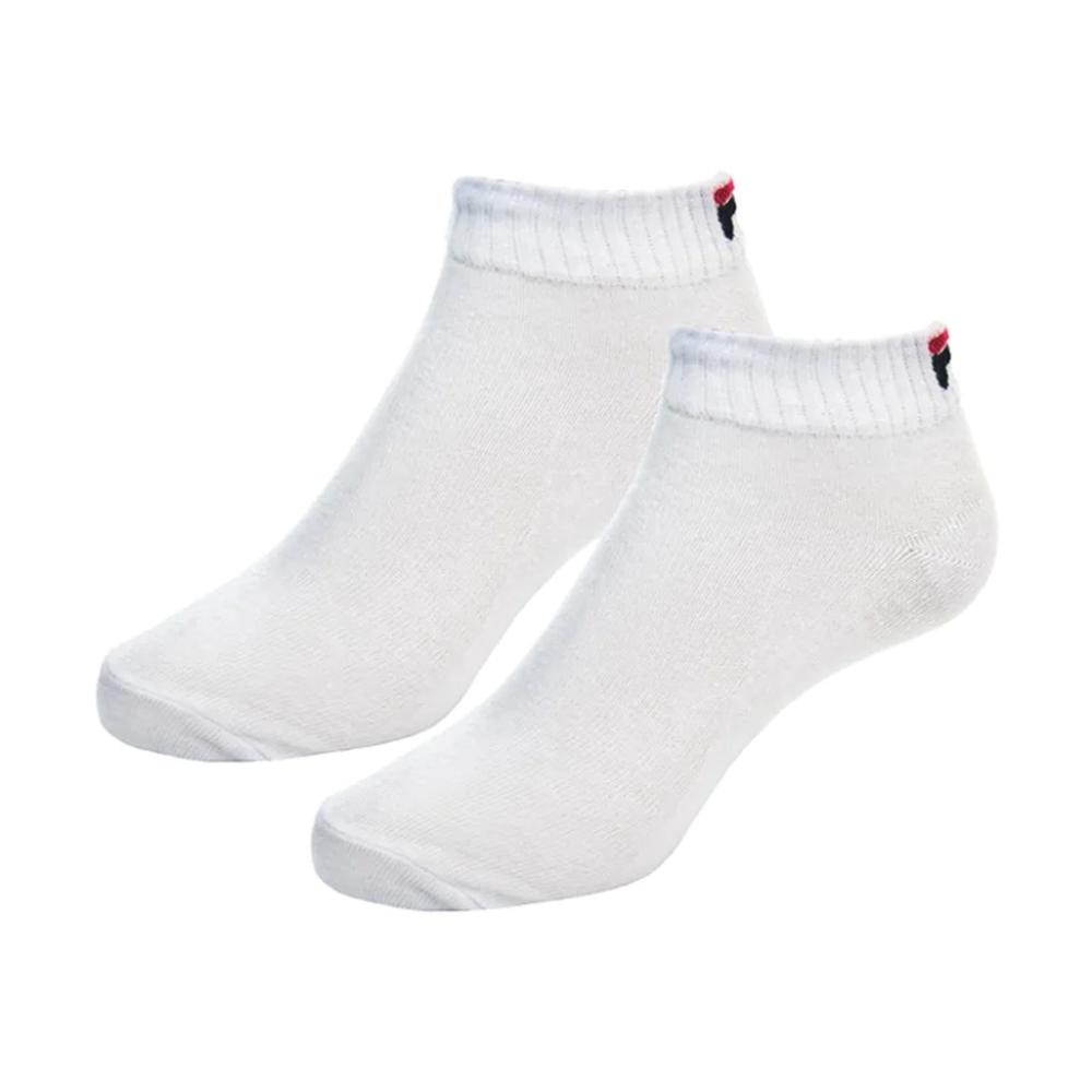 Foto 2 pulgar | Calcetines Fila 43FL221238FL-WHT Logo Striped Blancos Unisex 3 Pares