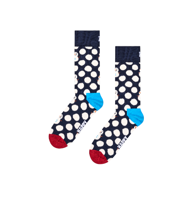 Foto 2 pulgar | Calcetines Happy Socks Muñeco De Nieve Azul