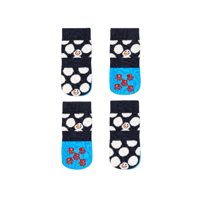 Foto 4 pulgar | Calcetines Happy Socks Muñeco De Nieve Azul