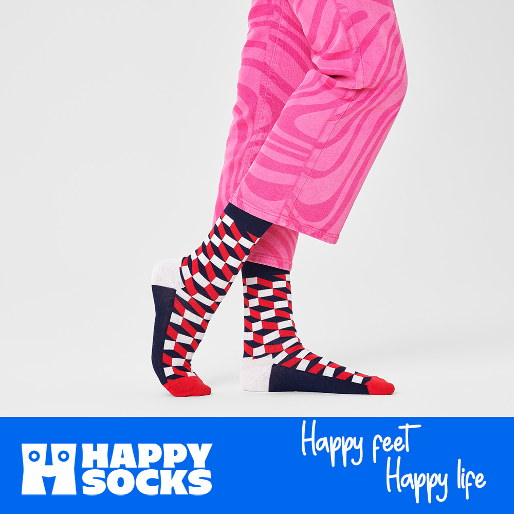 Foto 6 | Calcetines Happy Socks Diseño Óptico Unisex